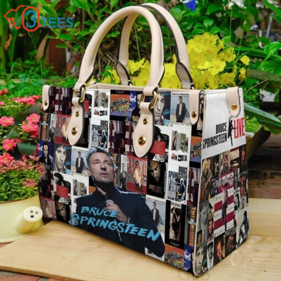 Bruce Springsteen Leather Bag, Music Handbag, Band Leather Bag, Leather bag  B6131