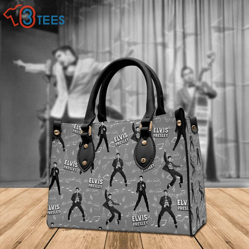 Elvis Presley Leather Bag, Women Leather Handbag, Music Lover Bag  B6121