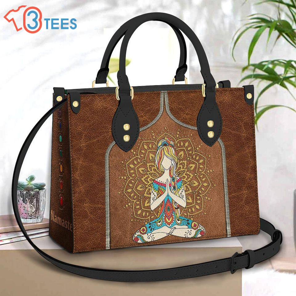 Hippie Namaste Leather Bag  B5971