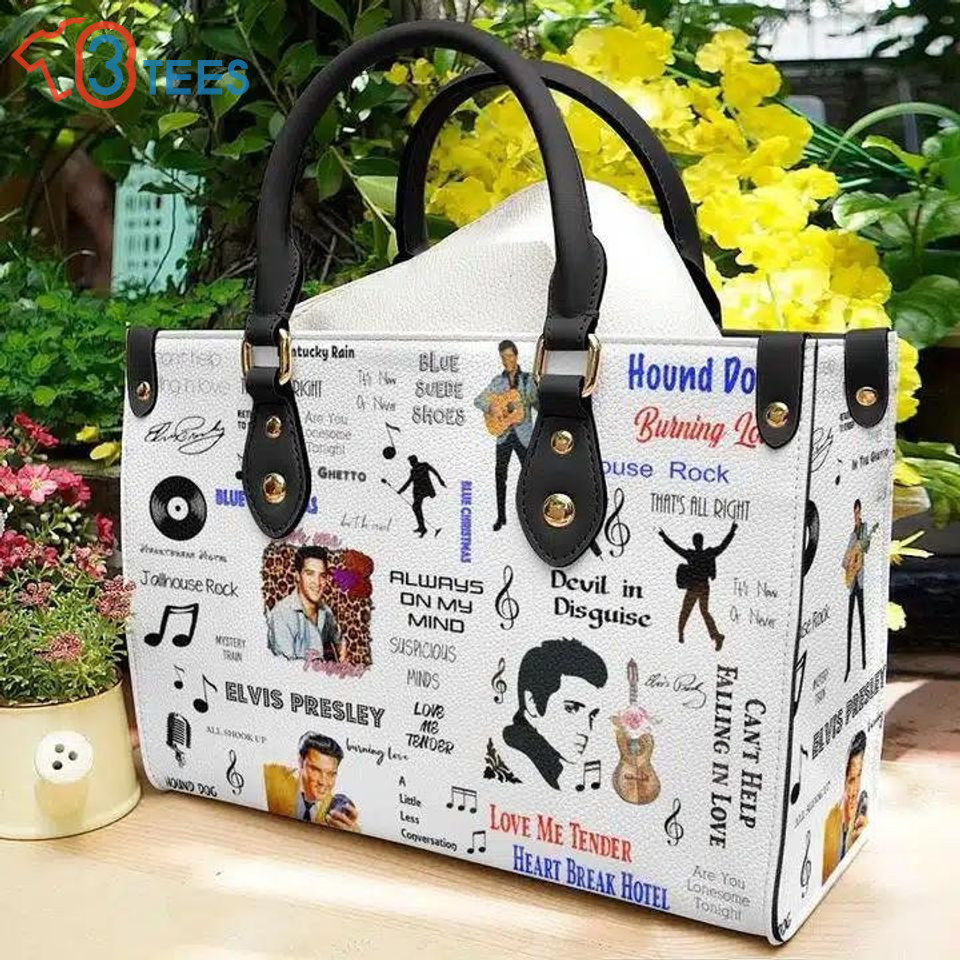 Vintage Elvis Presley Leather Bag Women Leather Hand Bag  B6096