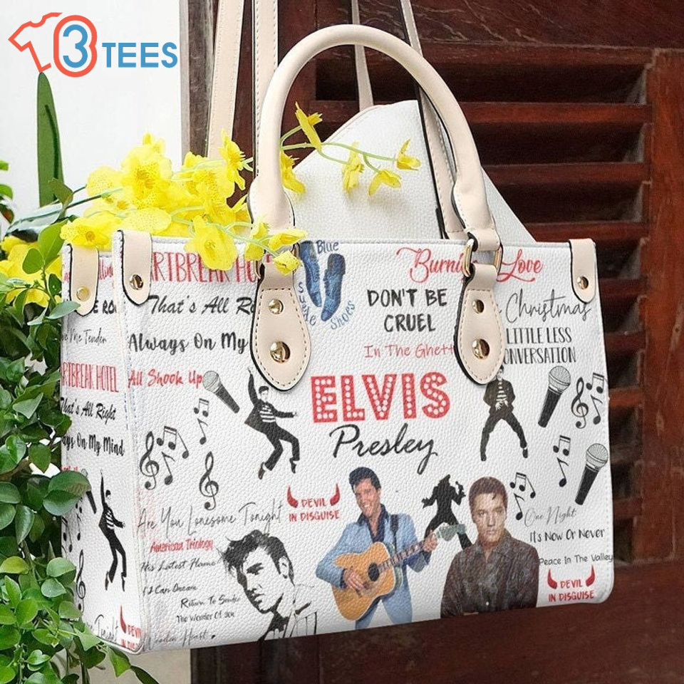 Vintage Elvis Presley Leather Bag Women Leather Hand Bag  B6123